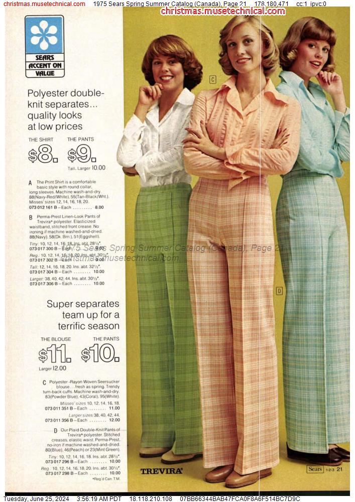 1975 Sears Spring Summer Catalog (Canada), Page 21