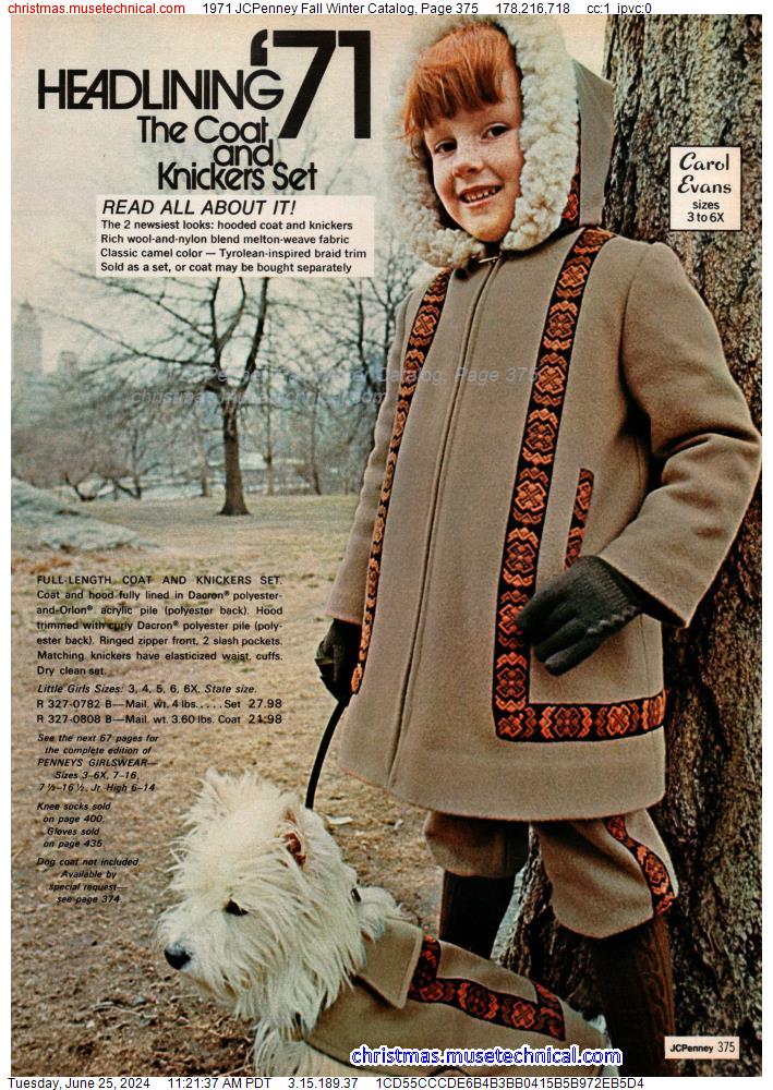 1971 JCPenney Fall Winter Catalog, Page 375