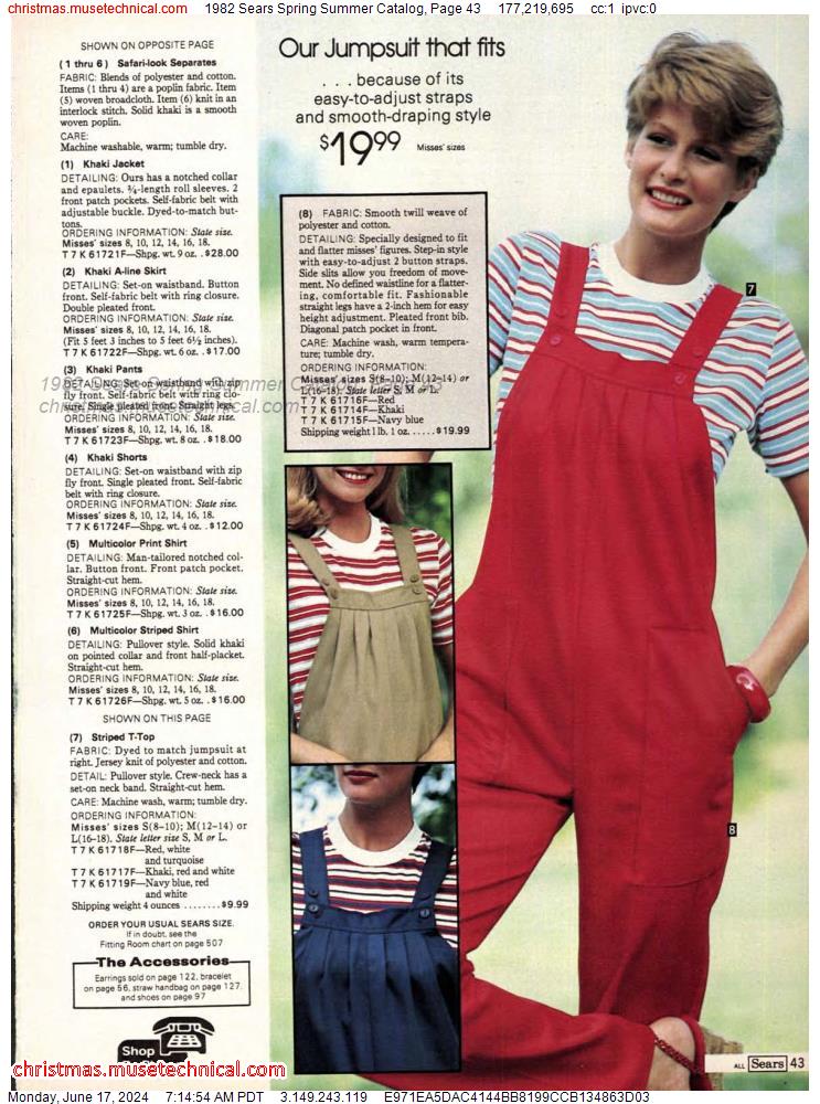 1982 Sears Spring Summer Catalog, Page 43