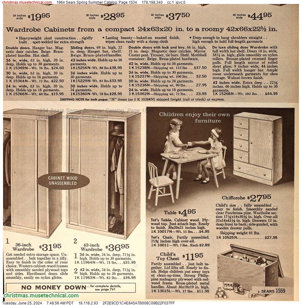 1964 Sears Spring Summer Catalog, Page 1534