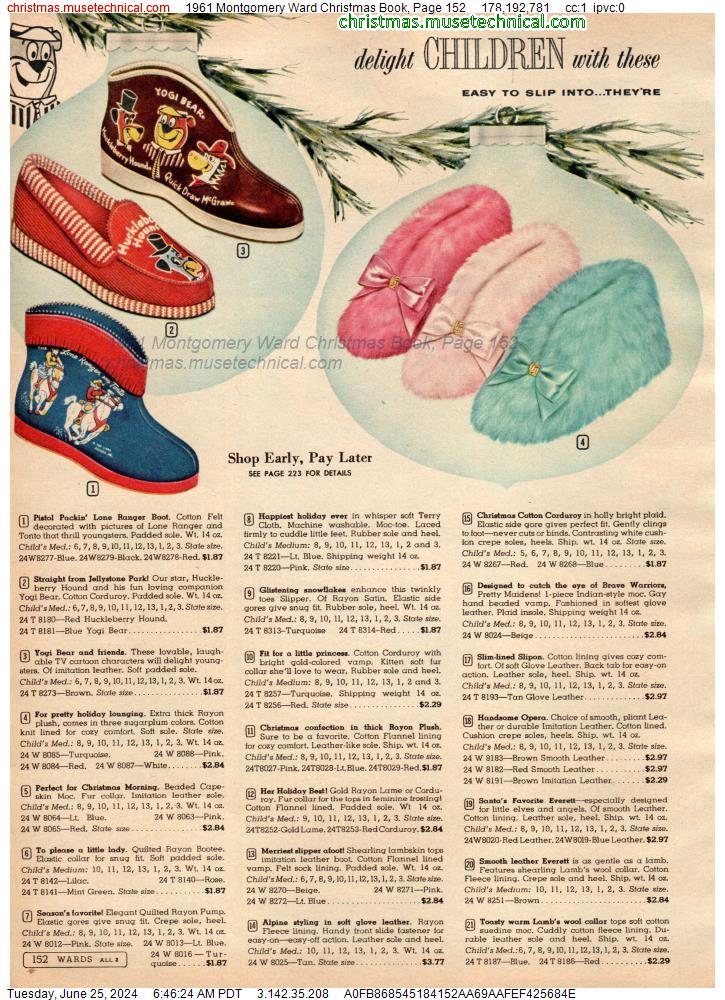 1961 Montgomery Ward Christmas Book, Page 152