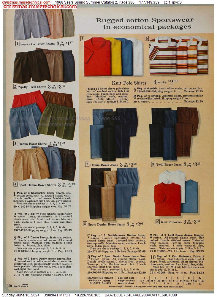 1968 Sears Spring Summer Catalog 2, Page 386