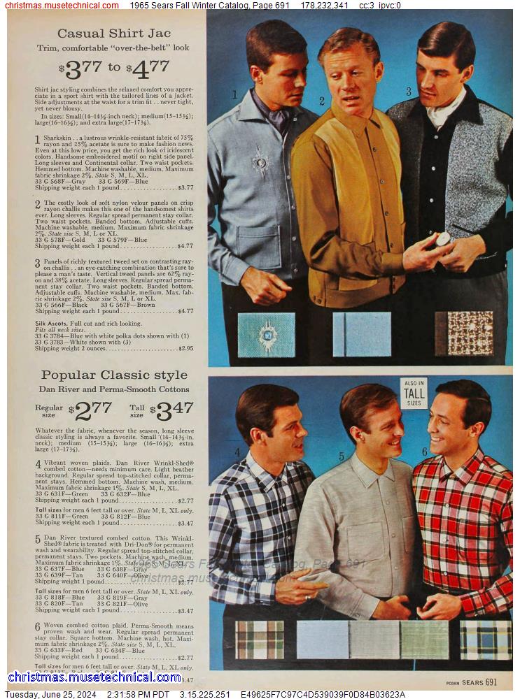 1965 Sears Fall Winter Catalog, Page 691