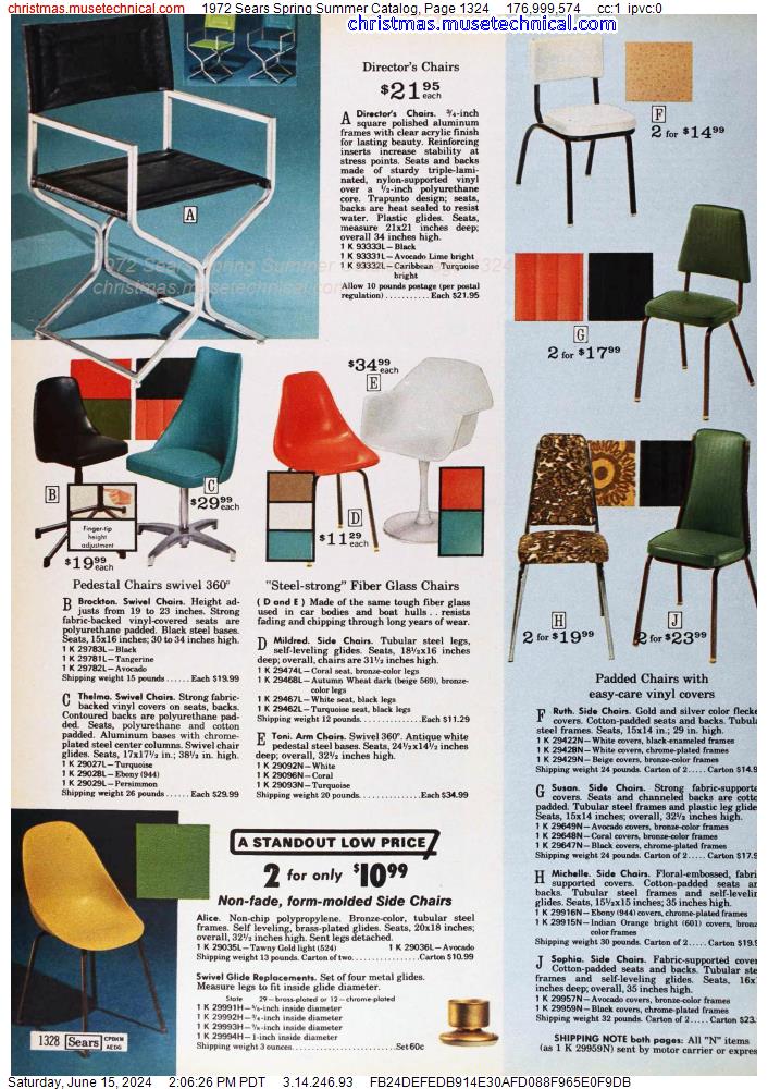 1972 Sears Spring Summer Catalog, Page 1324