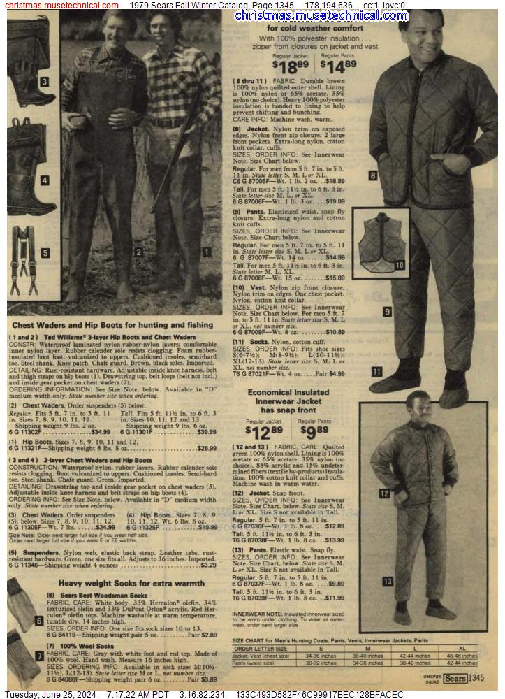 1979 Sears Fall Winter Catalog, Page 1345
