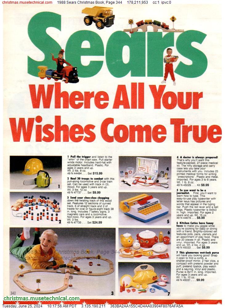 1988 Sears Christmas Book, Page 344
