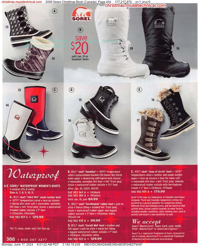 2009 Sears Christmas Book (Canada), Page 404