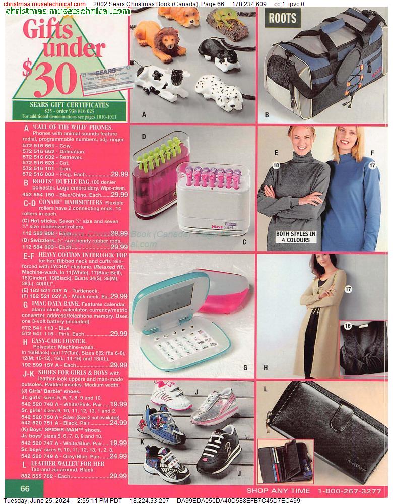 2002 Sears Christmas Book (Canada), Page 66