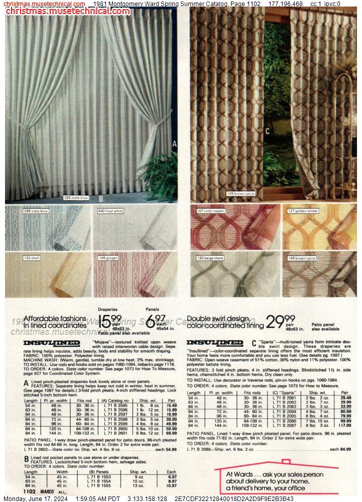 1981 Montgomery Ward Spring Summer Catalog, Page 1102