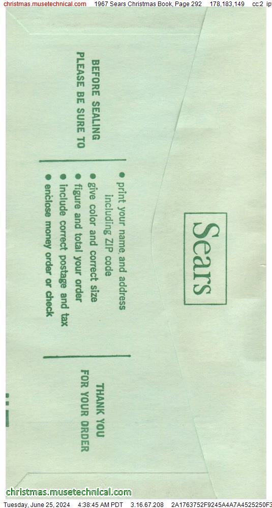 1967 Sears Christmas Book, Page 292