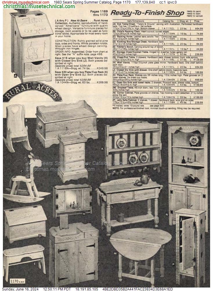 1983 Sears Spring Summer Catalog, Page 1170