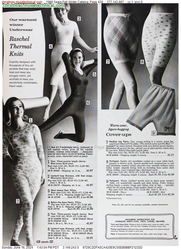 1966 Sears Fall Winter Catalog, Page 428