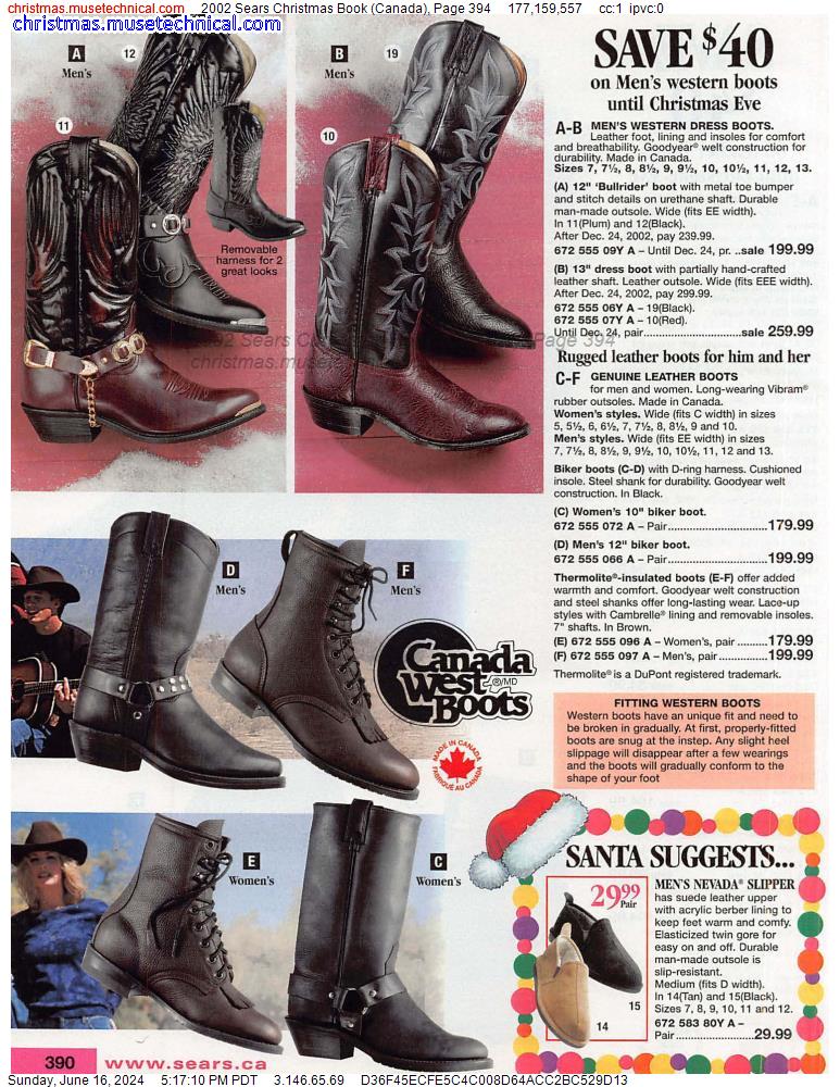 2002 Sears Christmas Book (Canada), Page 394