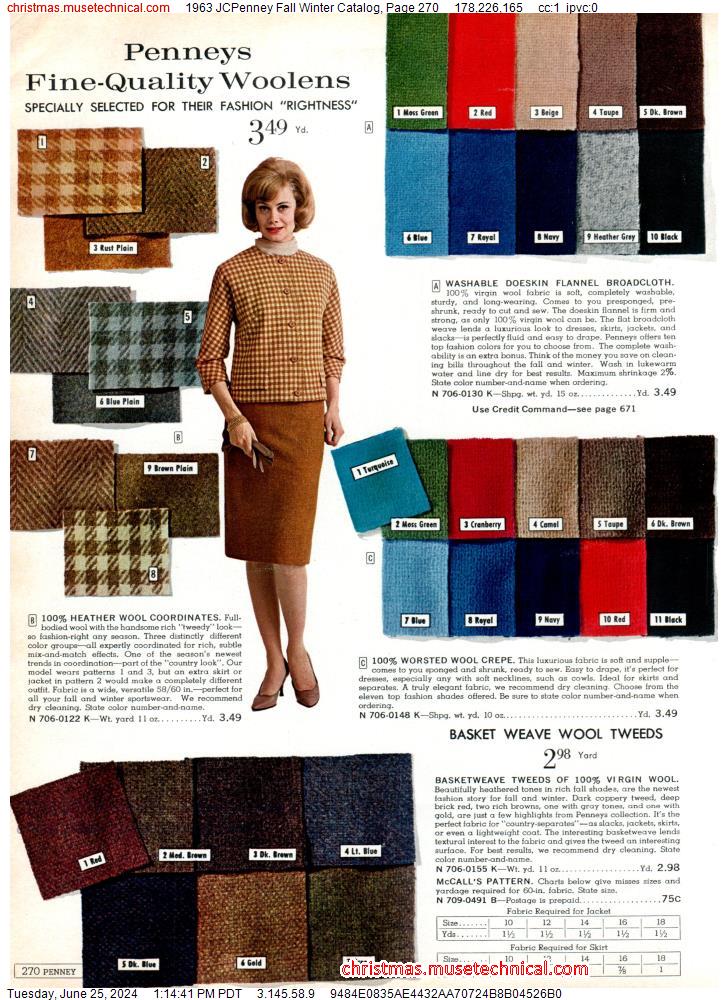 1963 JCPenney Fall Winter Catalog, Page 270