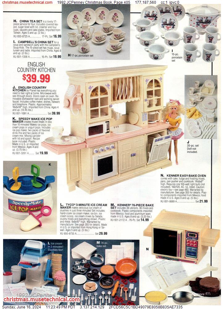 1992 JCPenney Christmas Book, Page 405