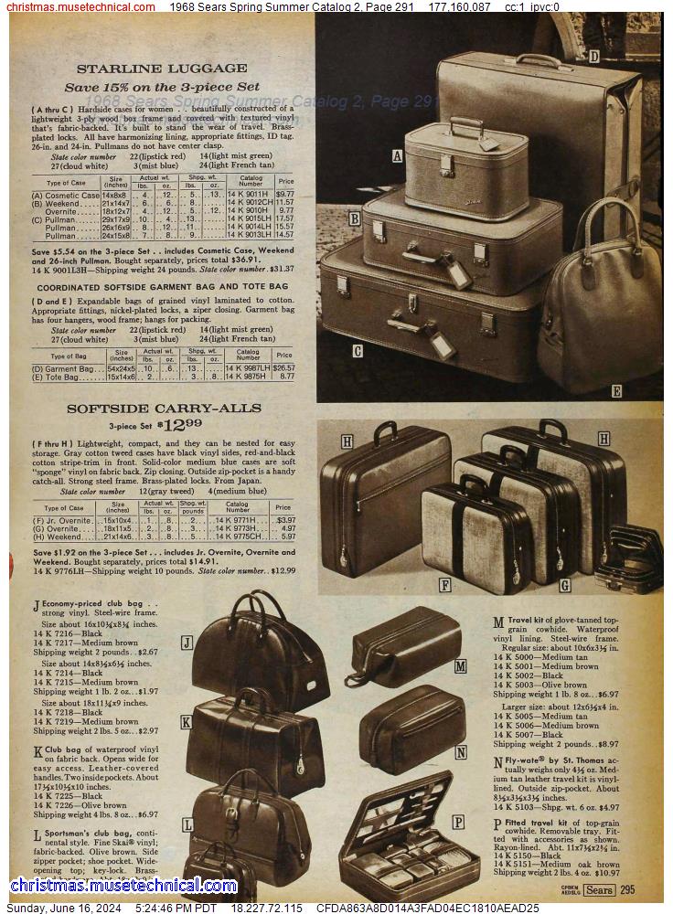 1968 Sears Spring Summer Catalog 2, Page 291