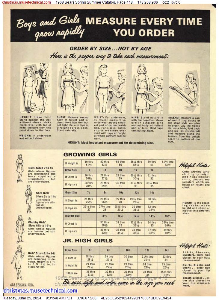 1968 Sears Spring Summer Catalog, Page 418