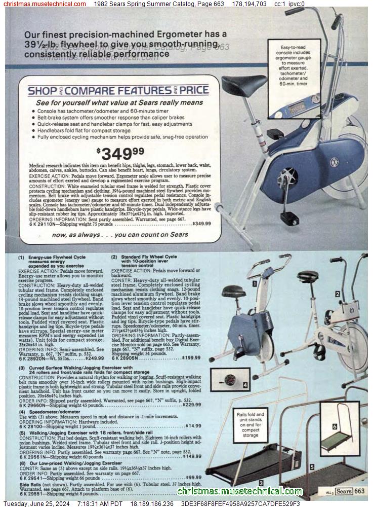 1982 Sears Spring Summer Catalog, Page 663