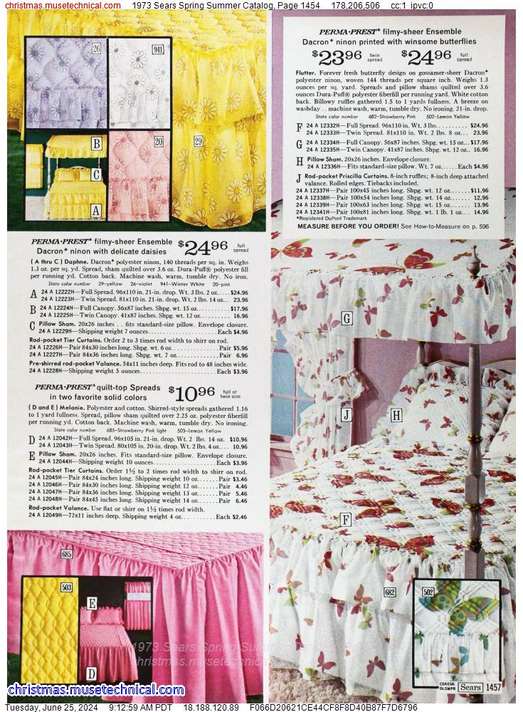 1973 Sears Spring Summer Catalog, Page 1454
