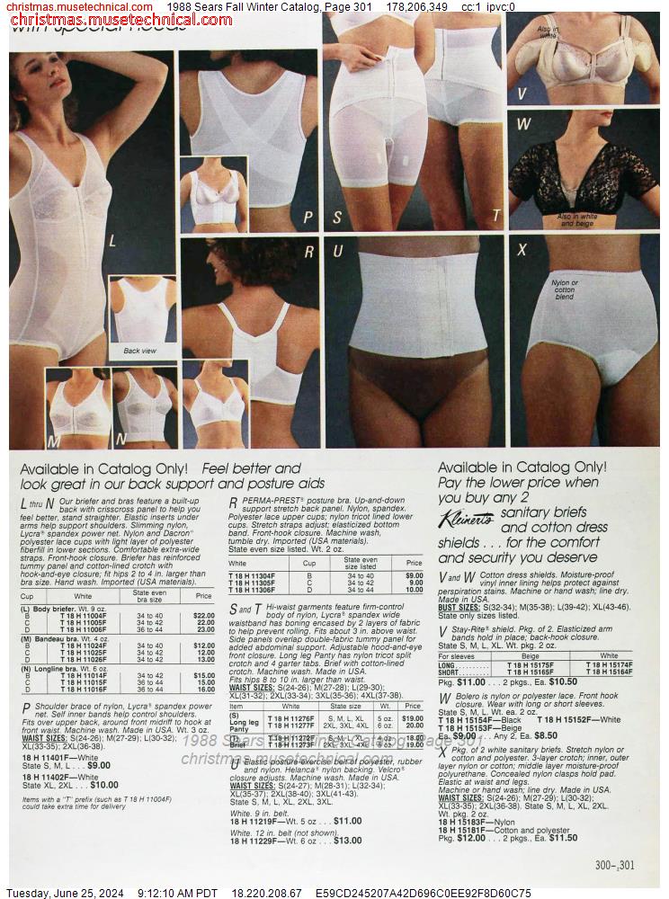 1988 Sears Fall Winter Catalog, Page 301