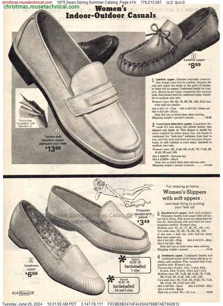 1975 Sears Spring Summer Catalog, Page 414
