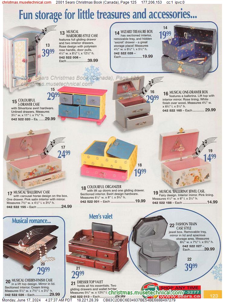 2001 Sears Christmas Book (Canada), Page 125