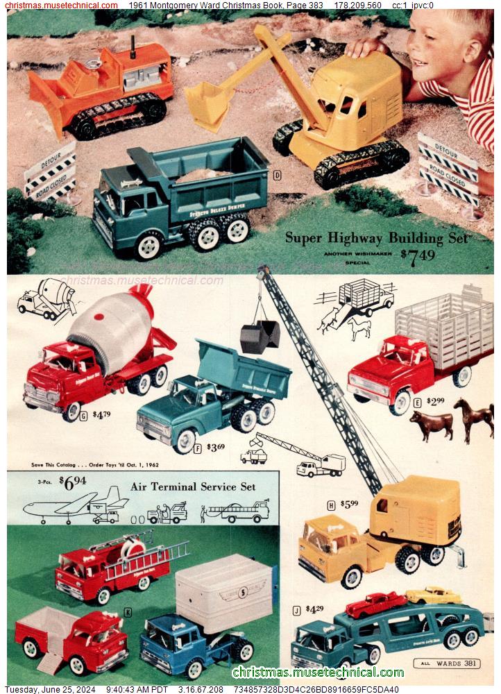1961 Montgomery Ward Christmas Book, Page 383