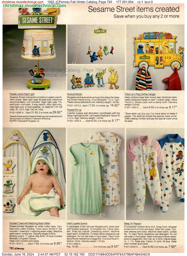 1983 JCPenney Fall Winter Catalog, Page 780