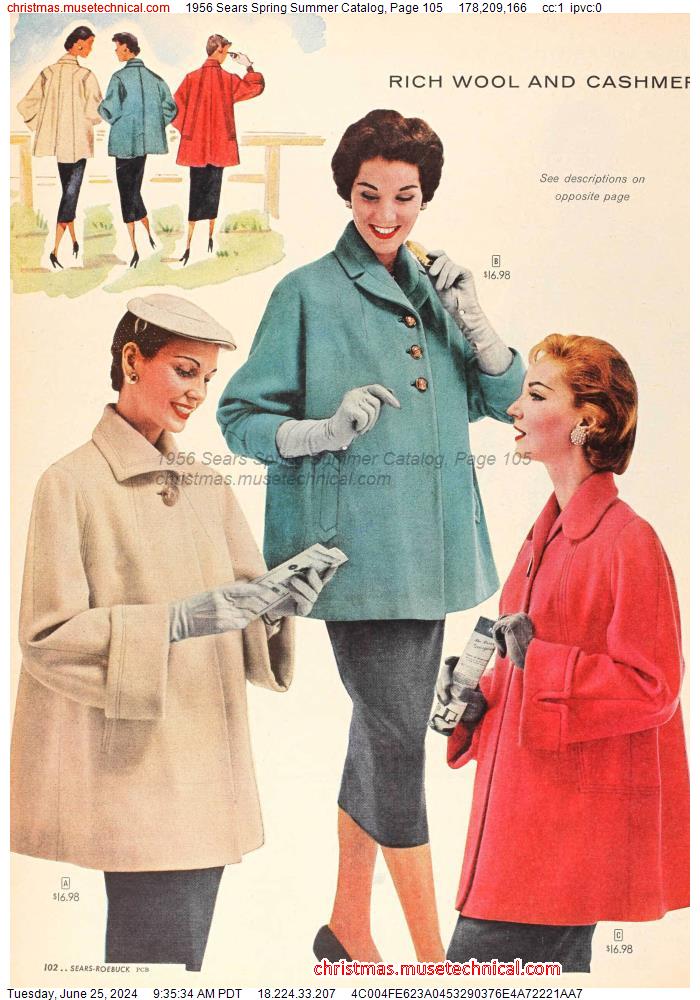 1956 Sears Spring Summer Catalog, Page 105