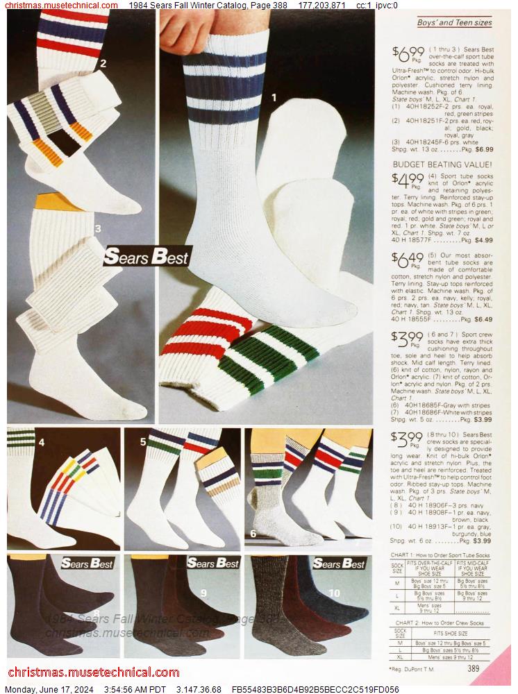 1984 Sears Fall Winter Catalog, Page 388