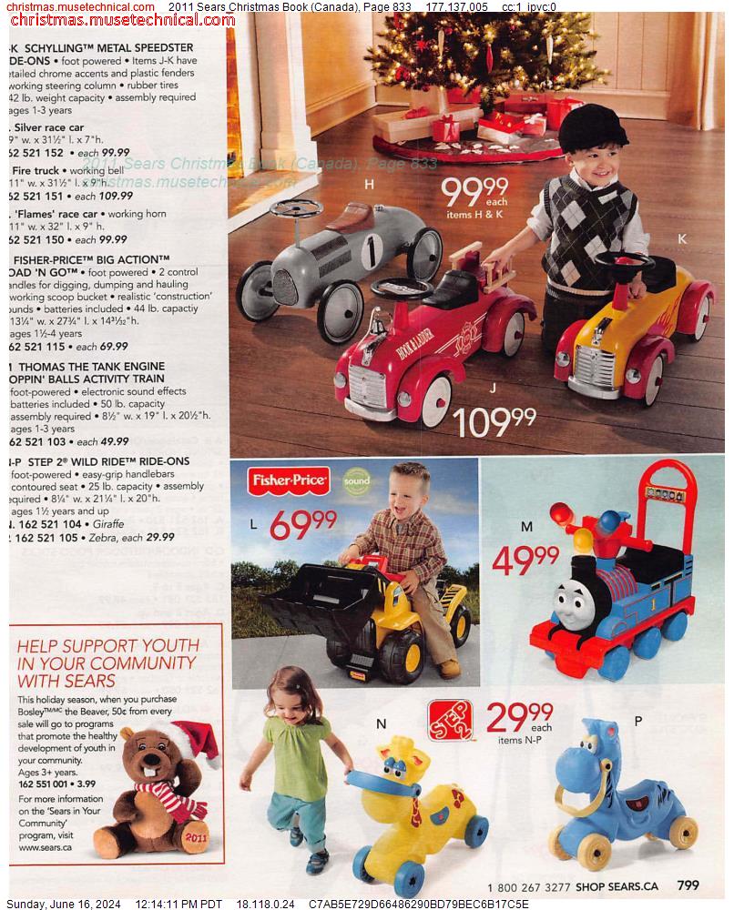 2011 Sears Christmas Book (Canada), Page 833