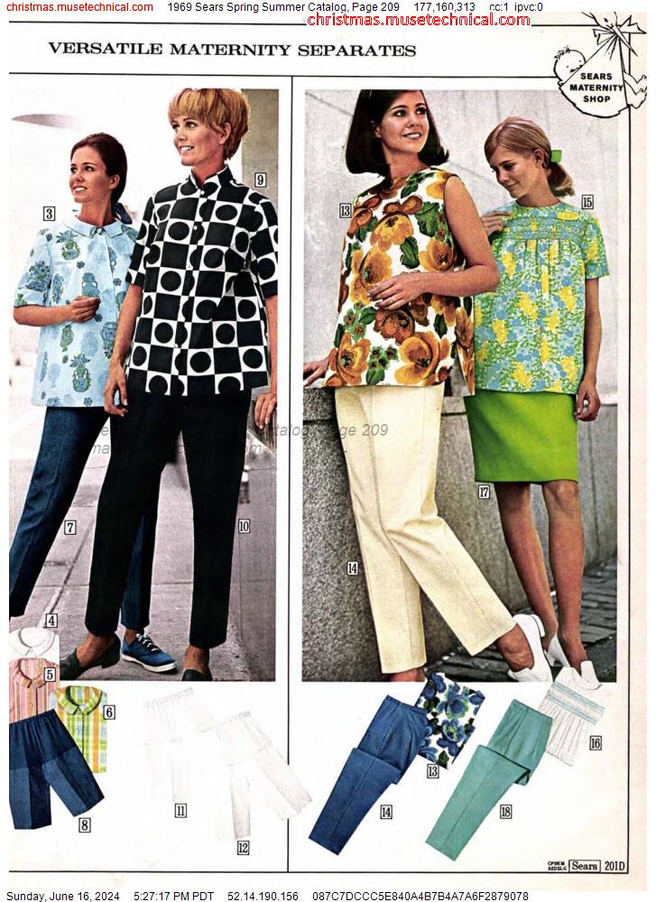 1969 Sears Spring Summer Catalog, Page 209