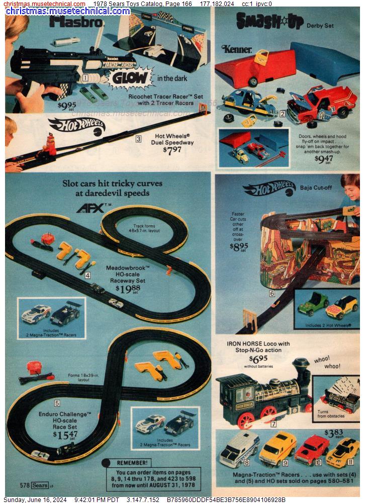 1978 Sears Toys Catalog, Page 166