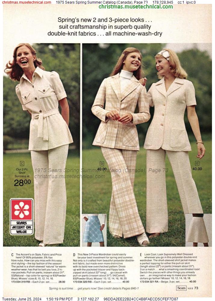 1975 Sears Spring Summer Catalog (Canada), Page 73