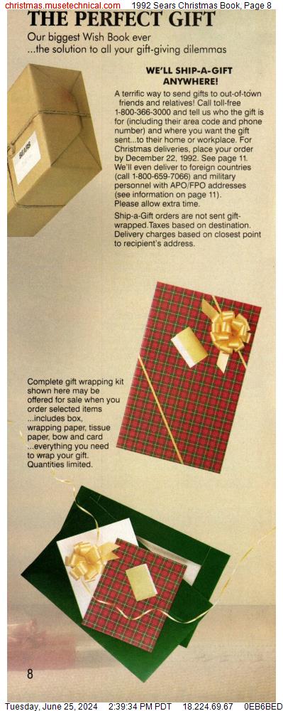 1992 Sears Christmas Book, Page 8