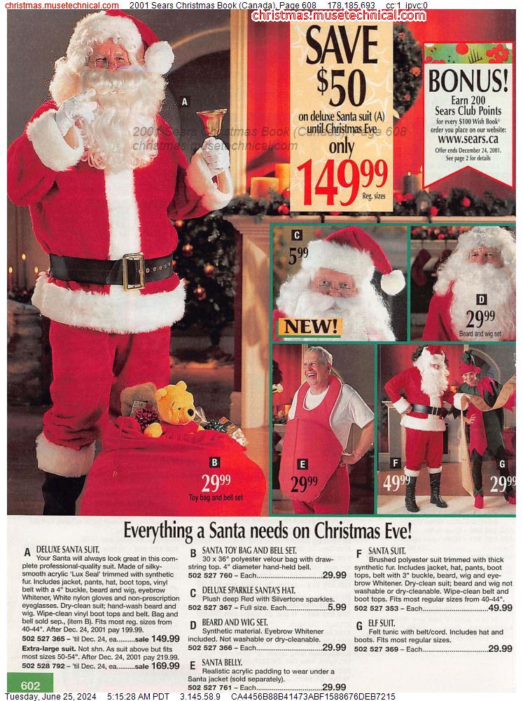 2001 Sears Christmas Book (Canada), Page 608