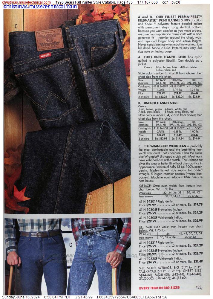 1990 Sears Fall Winter Style Catalog, Page 435