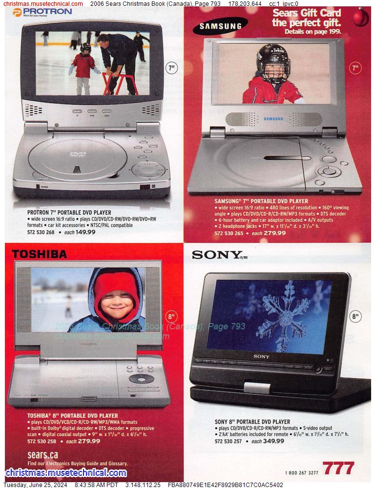 2006 Sears Christmas Book (Canada), Page 793