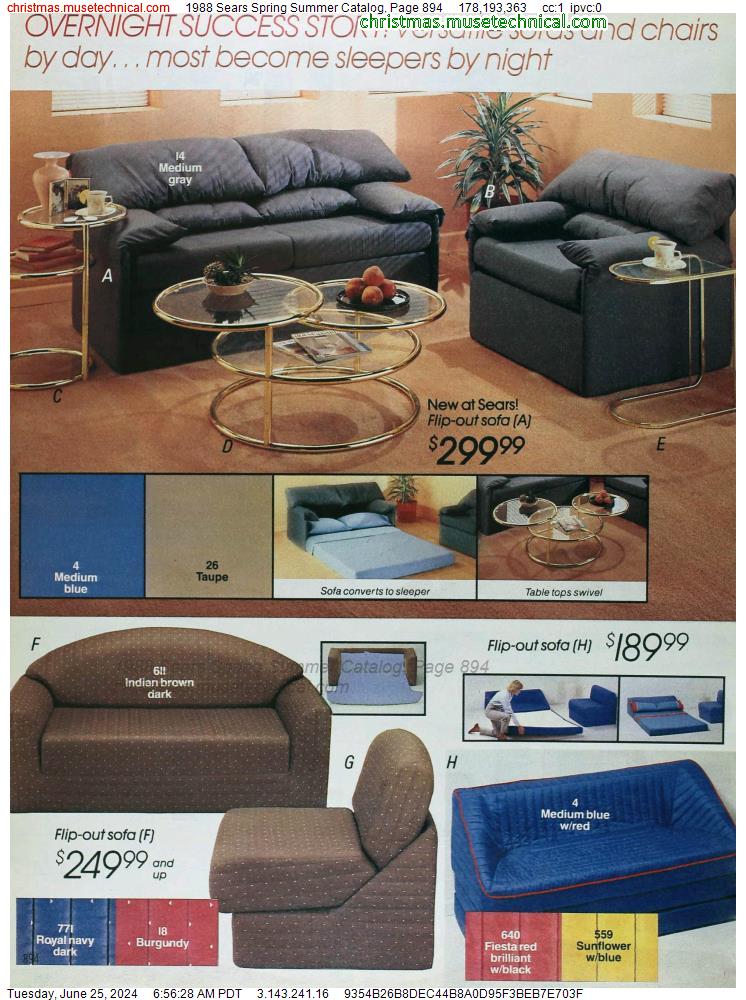 1988 Sears Spring Summer Catalog, Page 894