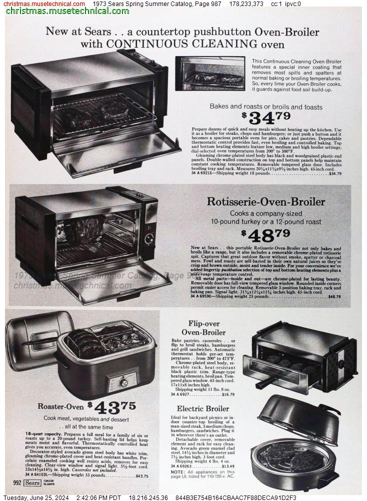 1973 Sears Spring Summer Catalog, Page 987