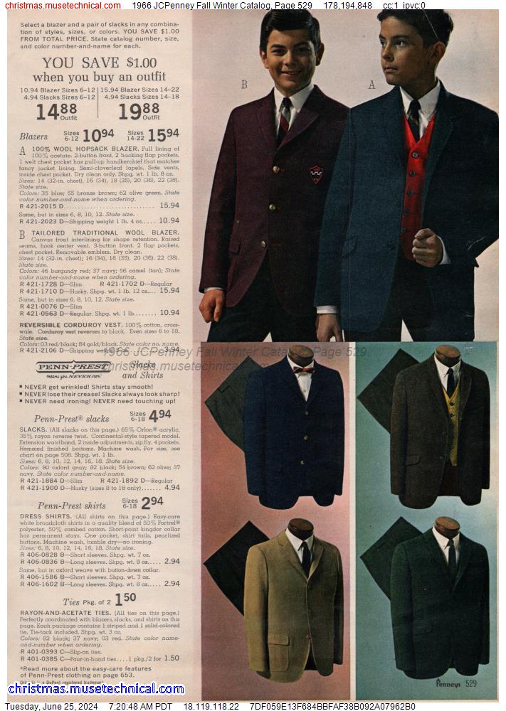 1966 JCPenney Fall Winter Catalog, Page 529