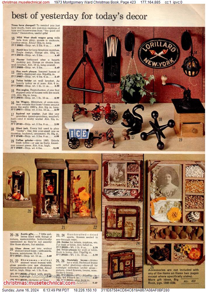 1973 Montgomery Ward Christmas Book, Page 423