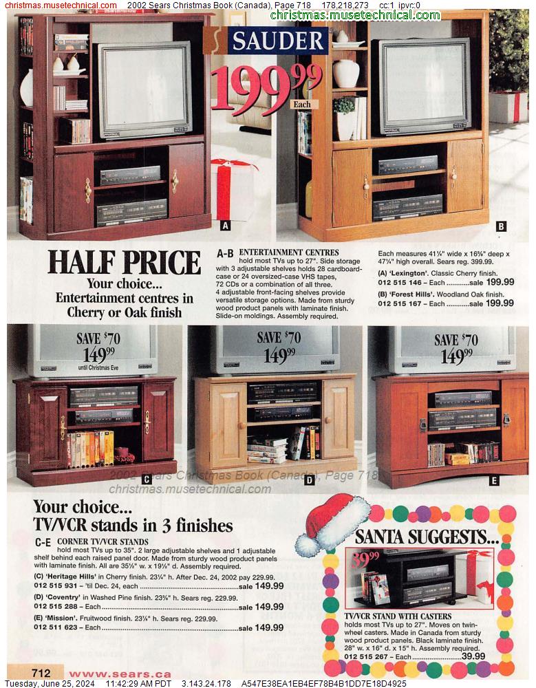 2002 Sears Christmas Book (Canada), Page 718