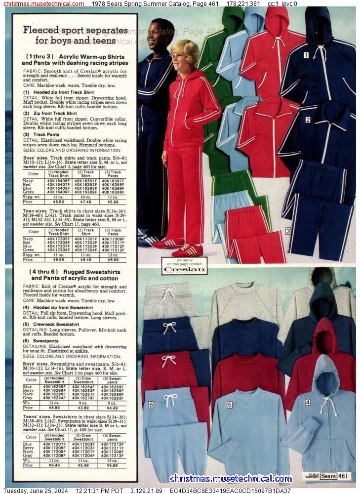 1978 Sears Spring Summer Catalog, Page 461