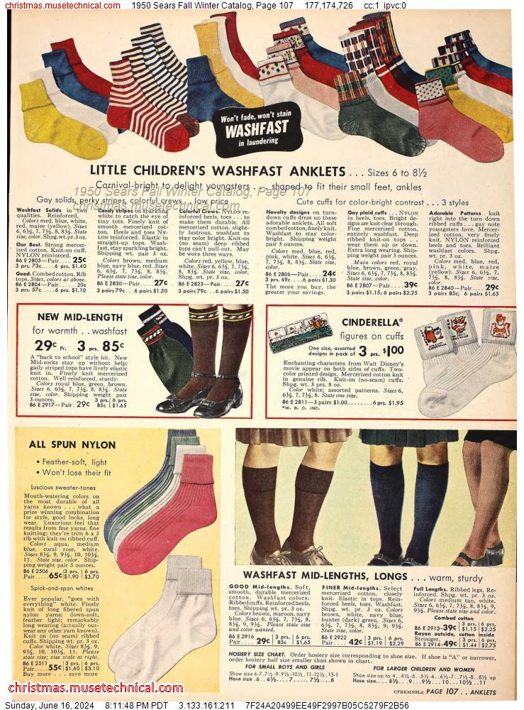 1950 Sears Fall Winter Catalog, Page 107