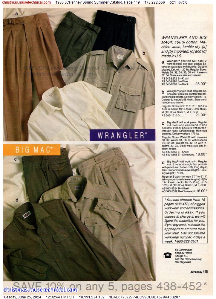 1986 JCPenney Spring Summer Catalog, Page 449