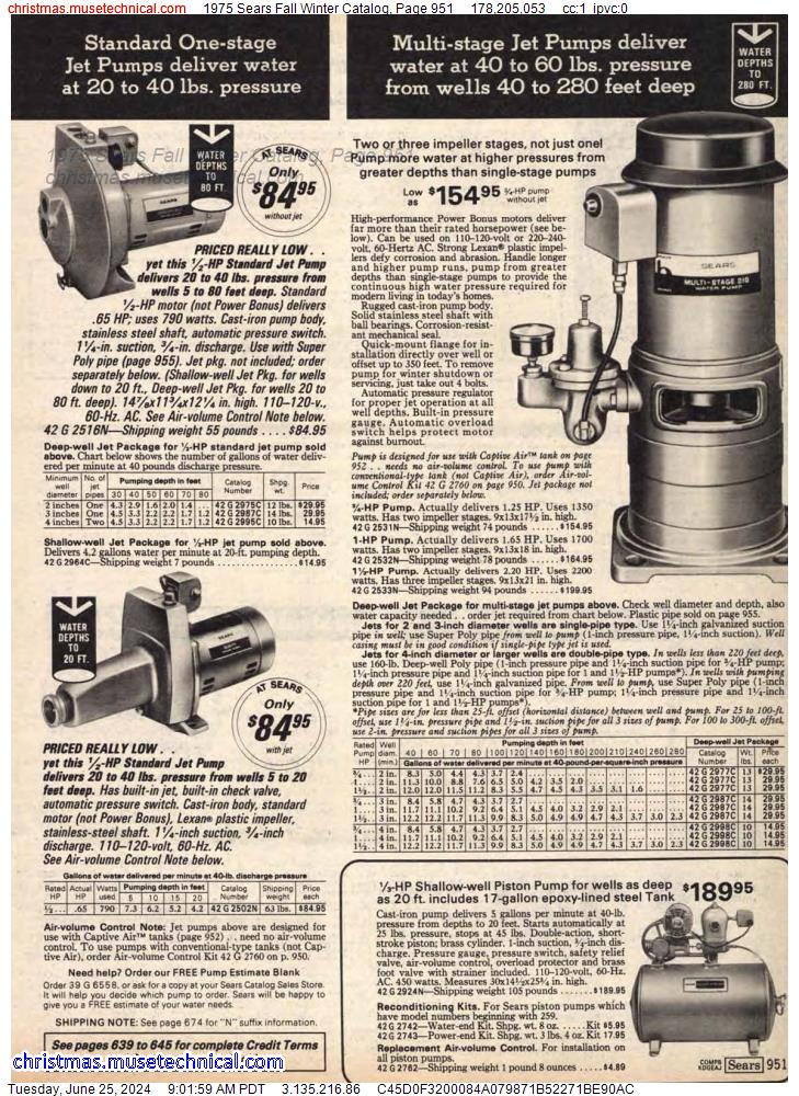 1975 Sears Fall Winter Catalog, Page 951