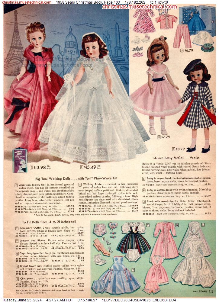 1958 Sears Christmas Book, Page 403