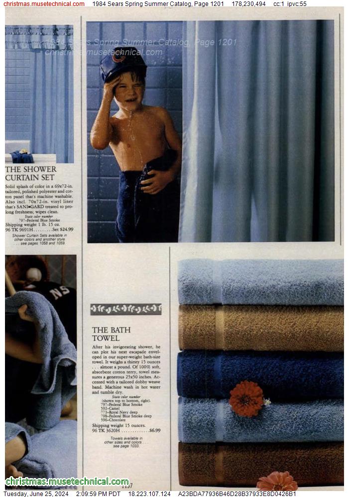 1984 Sears Spring Summer Catalog, Page 1201