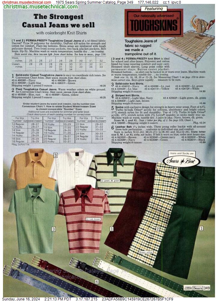 1975 Sears Spring Summer Catalog, Page 349